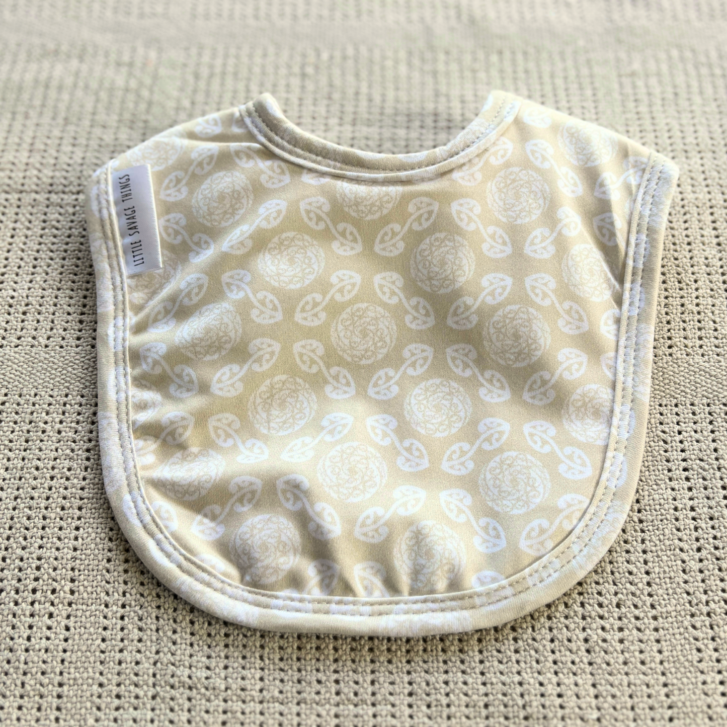 Little Savage Dribble Bibs - Māori Koru Collection